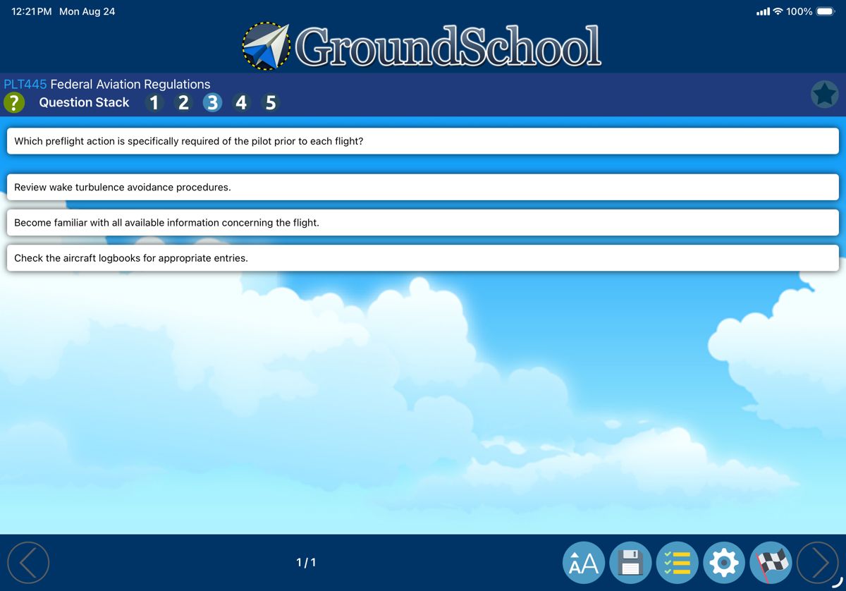 A practice question with unmarked answer choices, ready for you to answer yourself