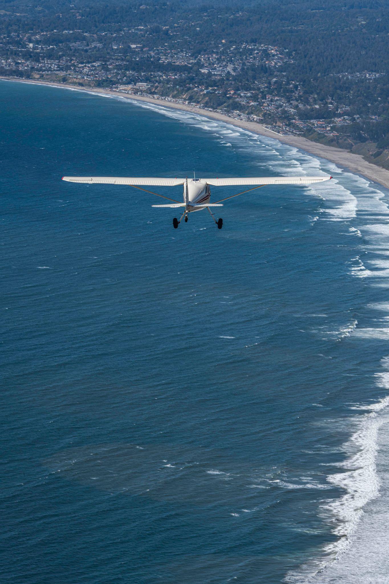 Luscombe over coastline